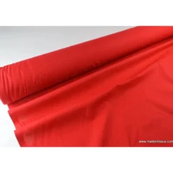 Tissu cretonne coton rouge - OEKO TEX