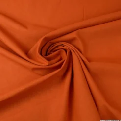 Tissu cretonne coton Rouille - OEKO TEX