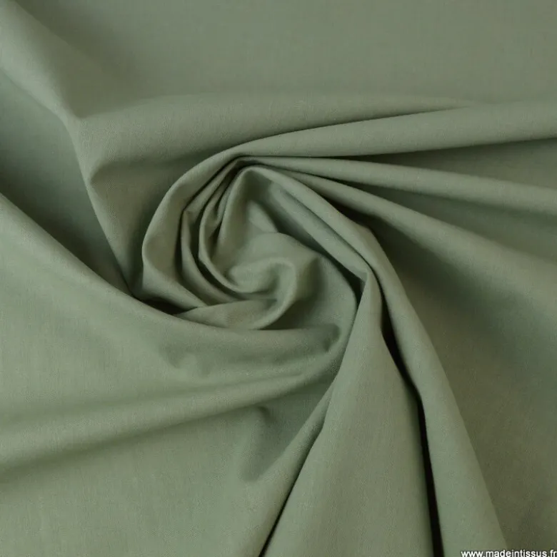 Tissu cretonne coton Tilleul - OEKO TEX