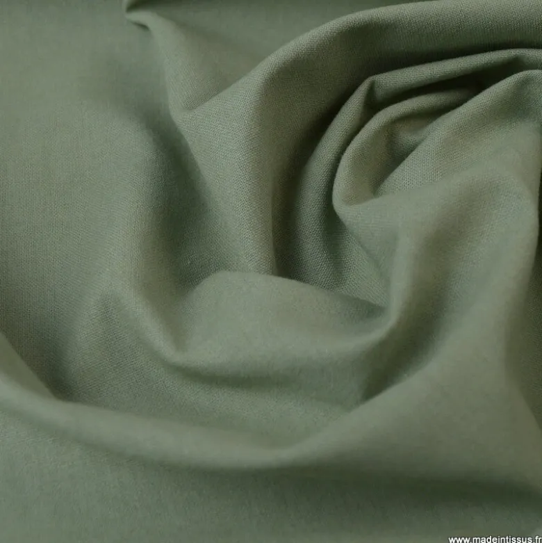 Tissu cretonne coton Tilleul - OEKO TEX