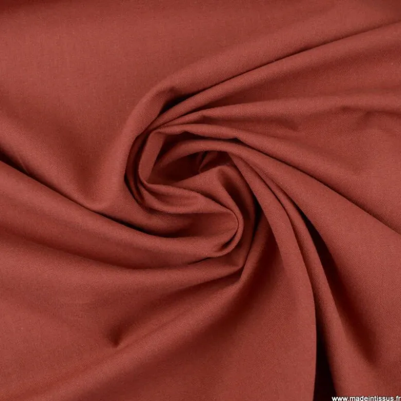 Tissu cretonne coton Tomette - OEKO TEX