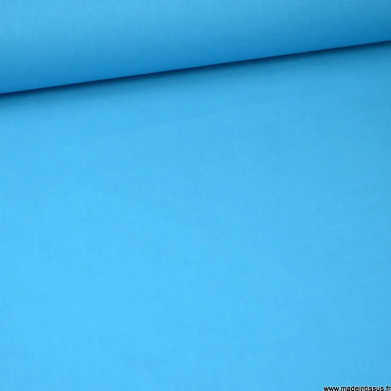 Tissu cretonne coton turquoise foncé - OEKO TEX