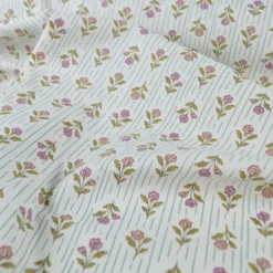 Tissu Cretonne de Coton Aesa – Motif Floral Indien - OEKO TEX