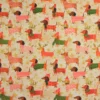 Tissu cretonne de coton Noël – Teckels et étoiles