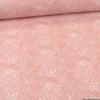Tissu Cretonne motif étoiles fond rose - Anggun - OEKO TEX
