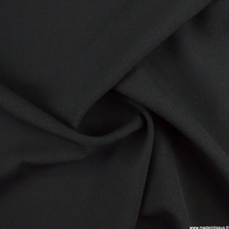 Tissu crêpe georgette Noir