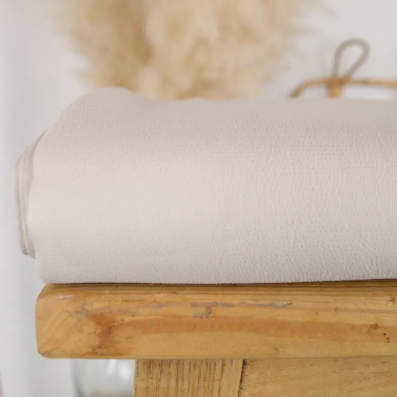 Tissu crêpe Marocain - Beige