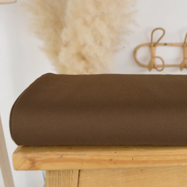 Tissu crêpe Marocain - Marron
