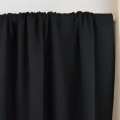 Tissu crêpe Marocain - Noir