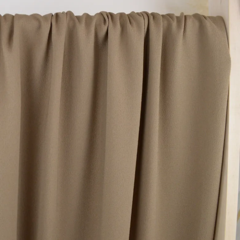 Tissu crêpe Marocain - Taupe