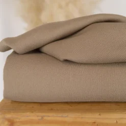 Tissu crêpe Marocain - Taupe