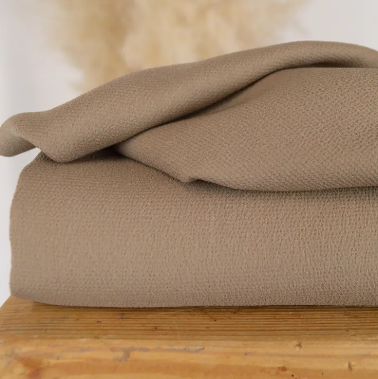 Tissu crêpe Marocain - Taupe