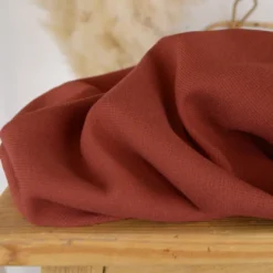 Tissu crêpe Marocain - Terracotta