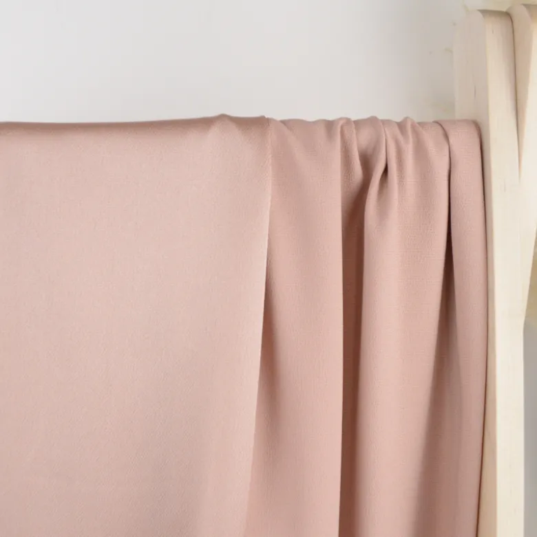 Tissu crêpe Marocain - Vieux Rose
