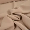 Tissu crêpe mi-lourd coloris beige foncé - OEKO TEX