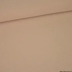Tissu crêpe mi-lourd coloris beige foncé - OEKO TEX