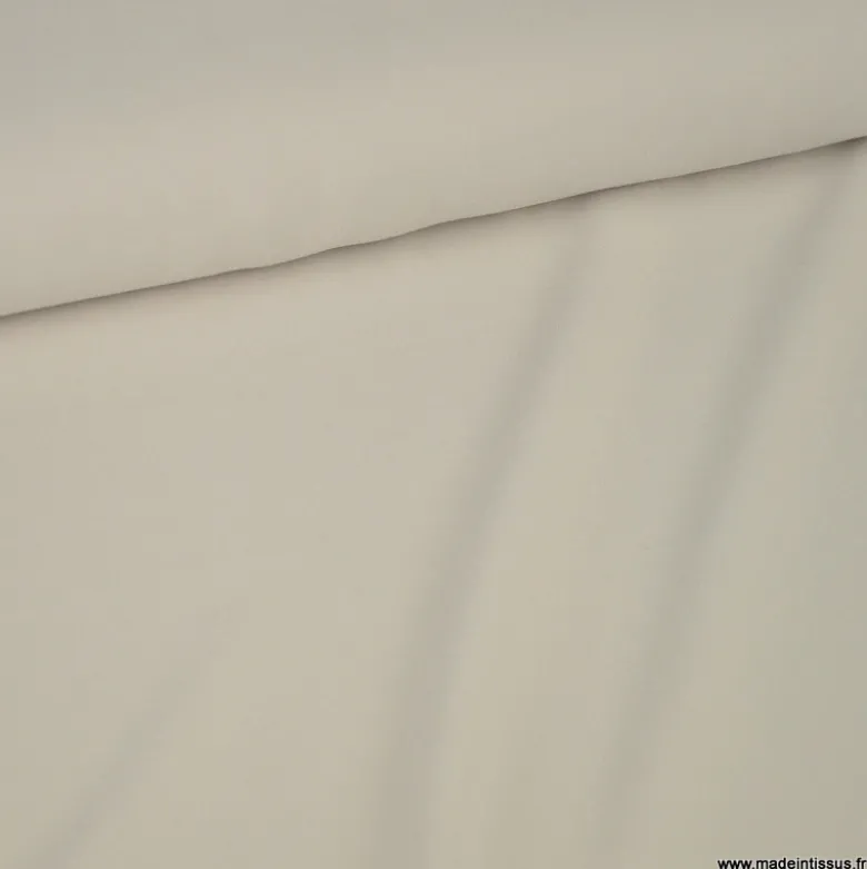 Tissu crêpe mi-lourd coloris Beige - OEKO TEX