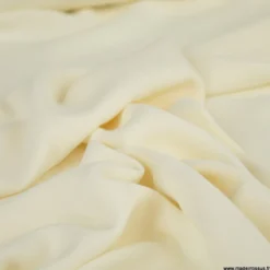 Tissu crêpe mi-lourd coloris Blanc cassé - OEKO TEX