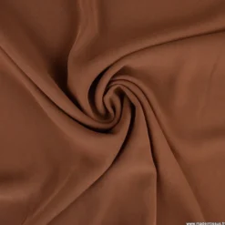 Tissu crêpe mi-lourd coloris Marron - OEKO TEX