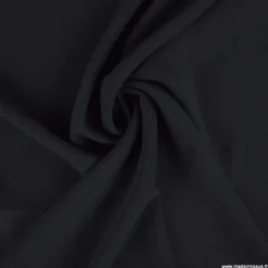 Tissu crêpe mi-lourd coloris Noir - OEKO TEX