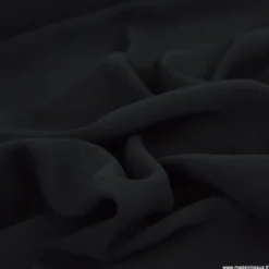 Tissu crêpe mi-lourd coloris Noir - OEKO TEX