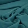 Tissu crêpe mi-lourd coloris Pétrole - OEKO TEX