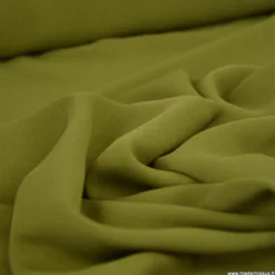 Tissu crêpe mi-lourd coloris Vert - OEKO TEX