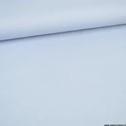Tissu demi natté coton bleu ciel