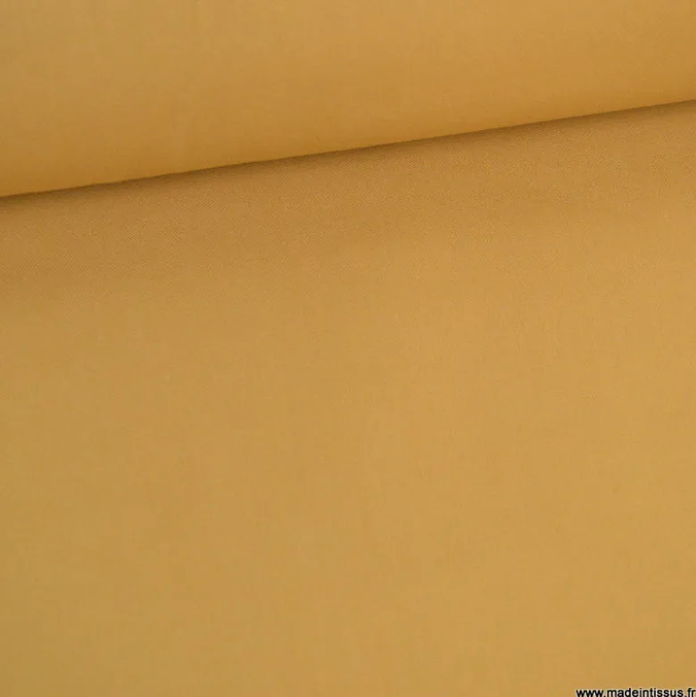 Tissu demi natté coton Canva coloris Camel - OEKO TEX