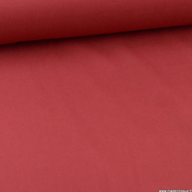 Tissu demi natté coton grande largeur Prune