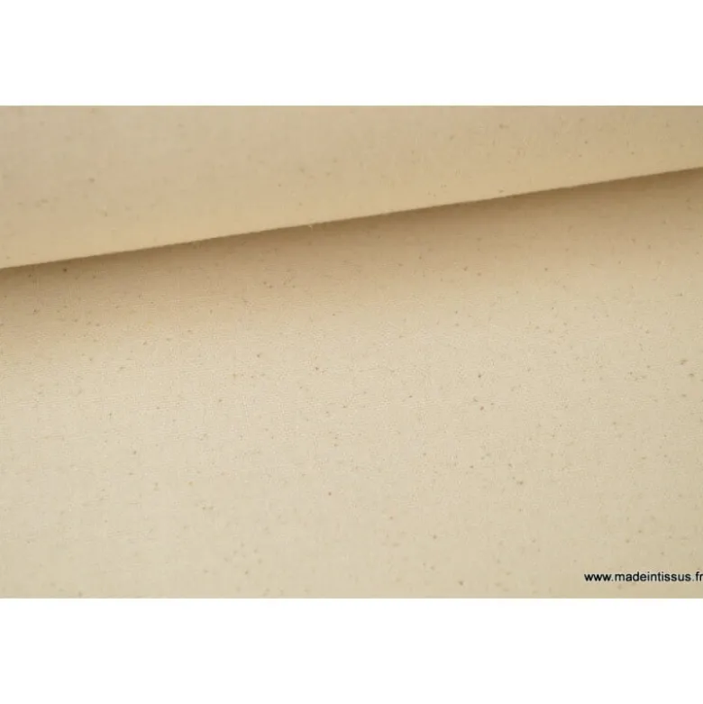 Tissu demi natté coton grande largeur Naturel