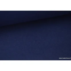 Tissu demi natté coton grande largeur BLEU MARINE