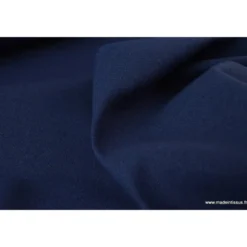 Tissu demi natté coton grande largeur BLEU MARINE
