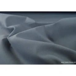 Tissu demi natté coton grande largeur gris