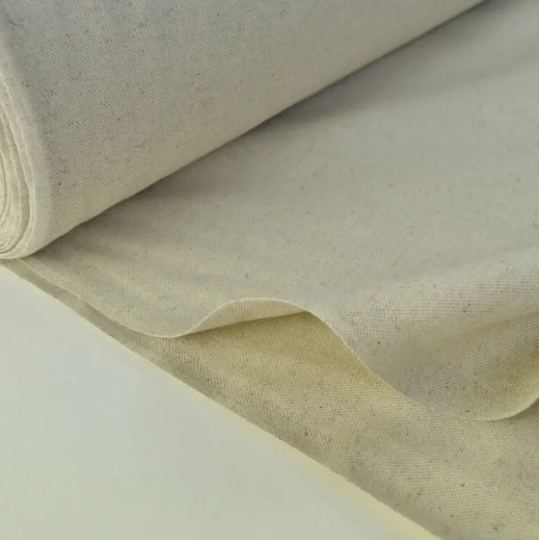 Tissu demi natté coton grande largeur coton Lin