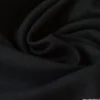 Tissu demi natté coton noir