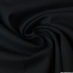 Tissu demi natté coton noir