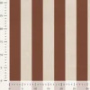 Tissu demi natté coton rayures larges Camel et Lin