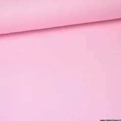Tissu demi natté coton Rose