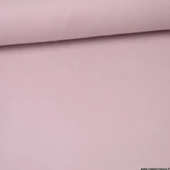 Tissu demi natté coton Rose poudré