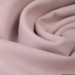 Tissu demi natté coton Rose poudré