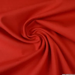 Tissu demi natté coton Rouge
