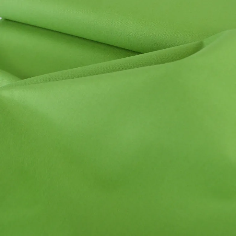Tissu demi natté coton vert citron - OEKO TEX