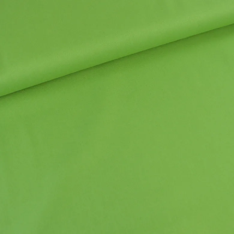 Tissu demi natté coton vert citron - OEKO TEX