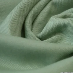 Tissu demi natté coton vert Céladon