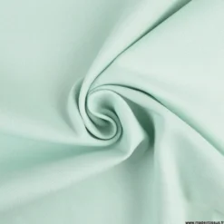 Tissu demi natté coton vert menthe