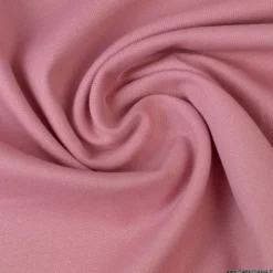 Tissu demi natté coton Vieux rose