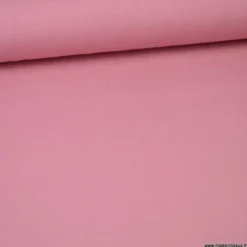 Tissu demi natté coton Vieux rose