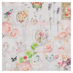 Tissu demi natté coton vintage Sweet brocante