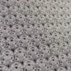 Tissu demi-natté motif art déco noir fond Blanc